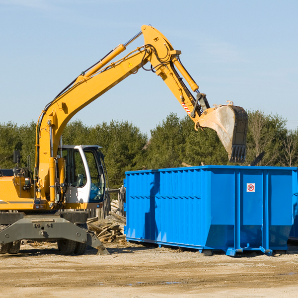 are there any restrictions on where a residential dumpster can be placed in Parma Michigan